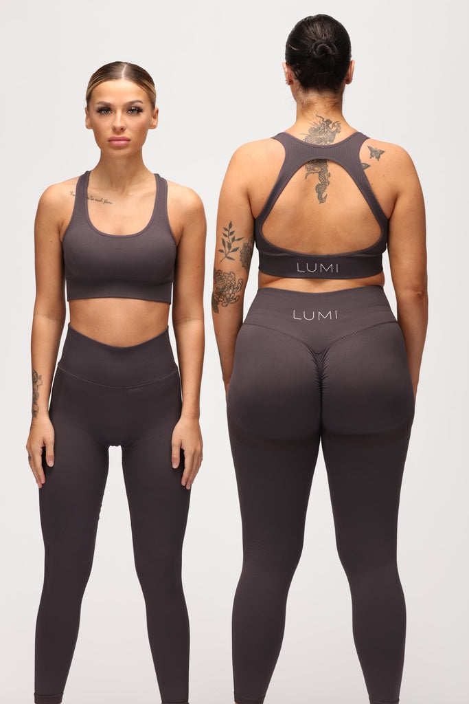 Charcoal Sculpt Sports Bra
