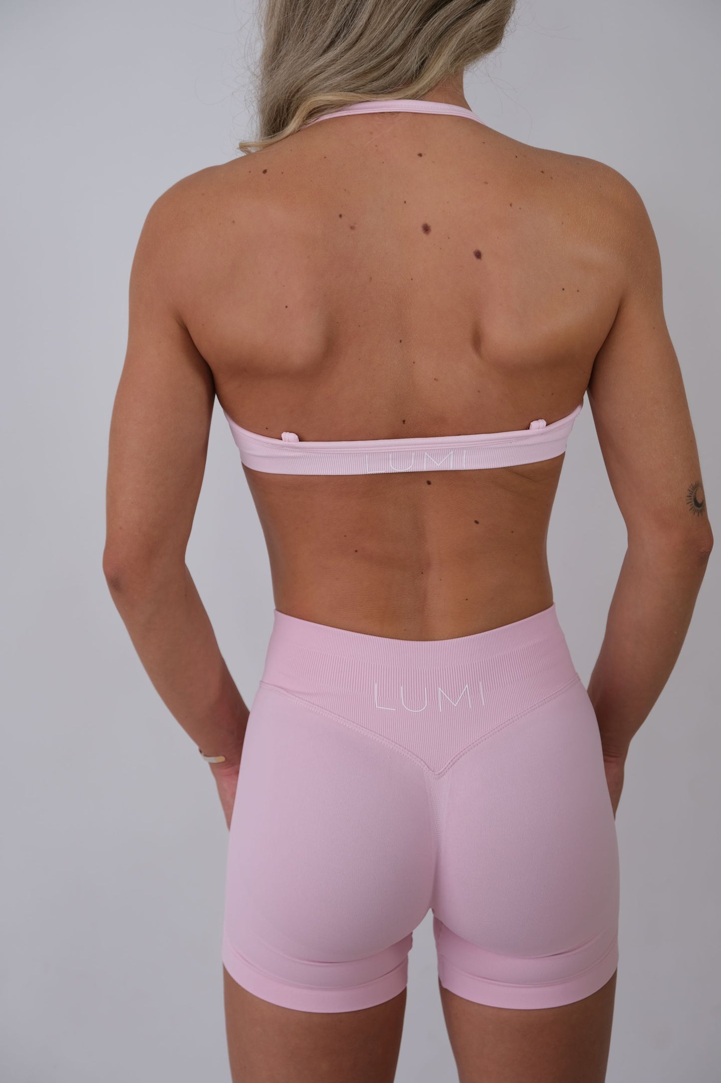 Powder Pink 11 Halter Neck Bra