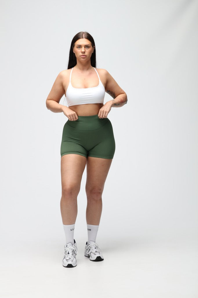 Khaki Fortitude Scrunch Shorts