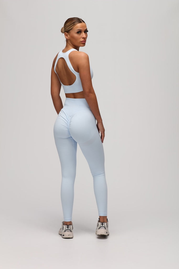 Powder Blue Sculpt Sports Bra