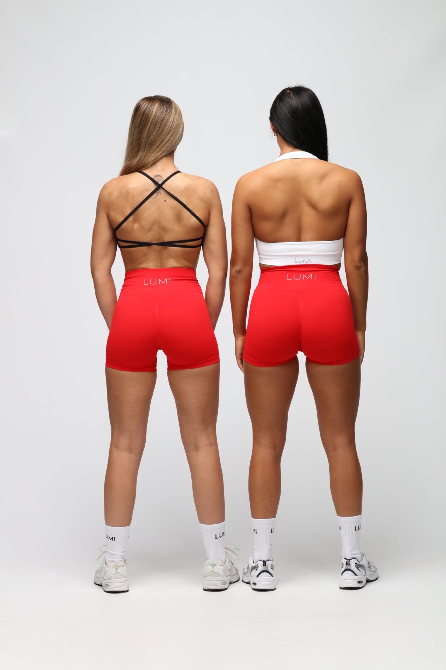 White Halter Neck Sports Bra
