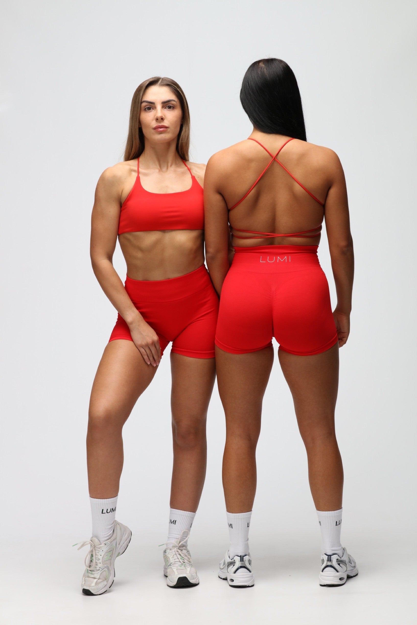 Red Minimal Sports Bra – We Are Lumi