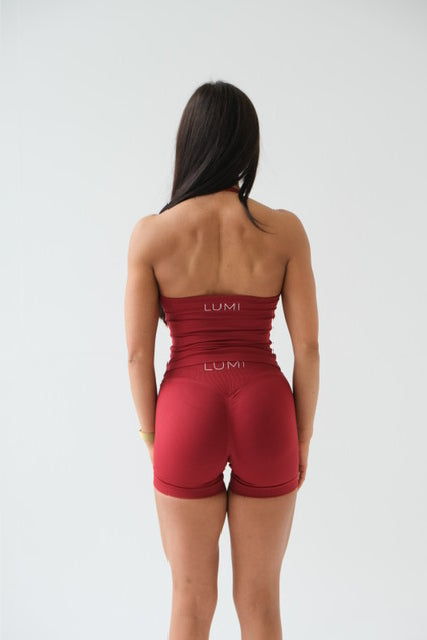 Cherry Top with Built in Bra Shelf