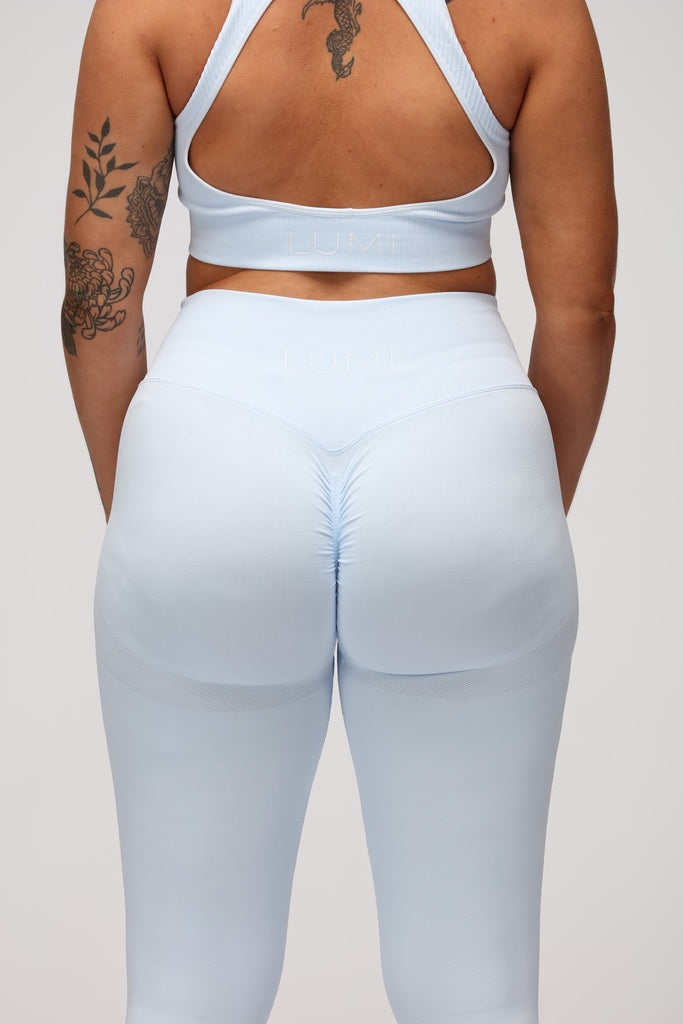 Powder Blue Sculpt Leggings