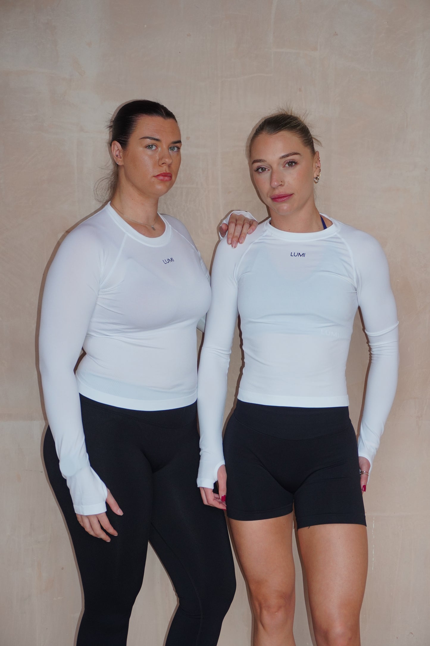 White Long Sleeve Active Top