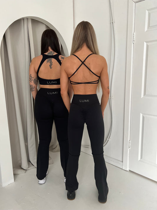 Black Flared Leggings