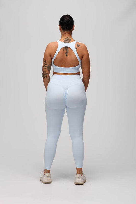 Powder Blue Sculpt Sports Bra