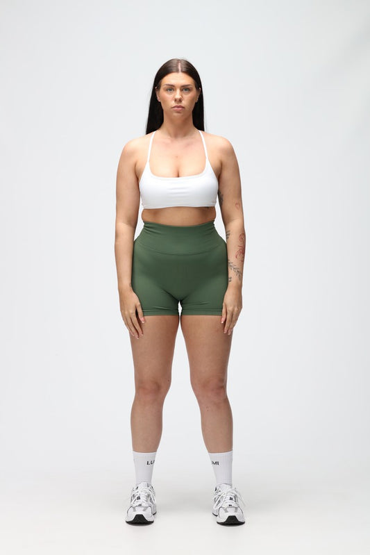Khaki Fortitude Scrunch Shorts