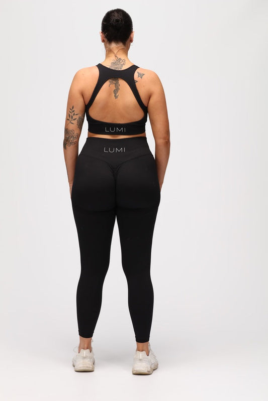 Obsidian Black Sculpt Sports Bra