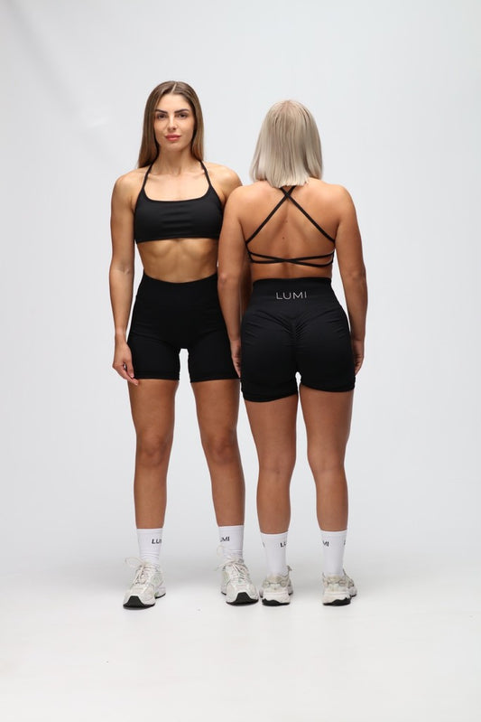 Black Minimal Sports Bra