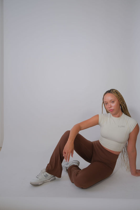 Chocolate Flared Leggings