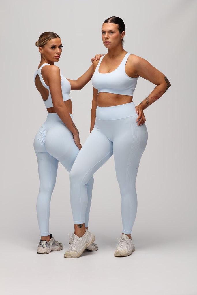 Powder Blue Sculpt Sports Bra