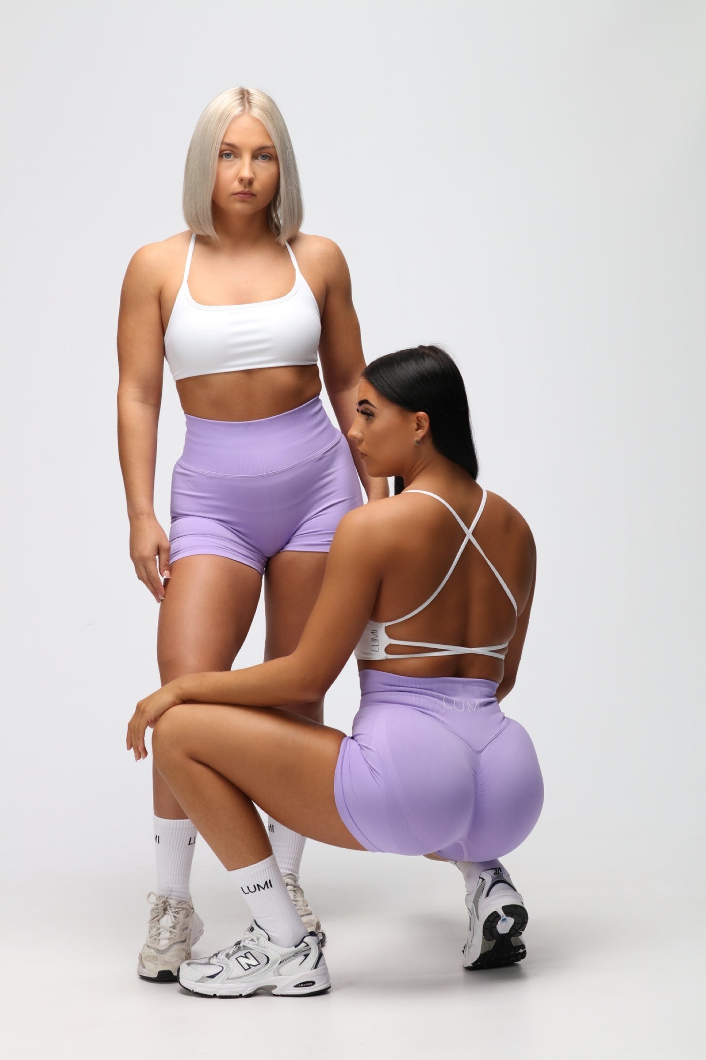 Lilac Fortitude Scrunch Shorts