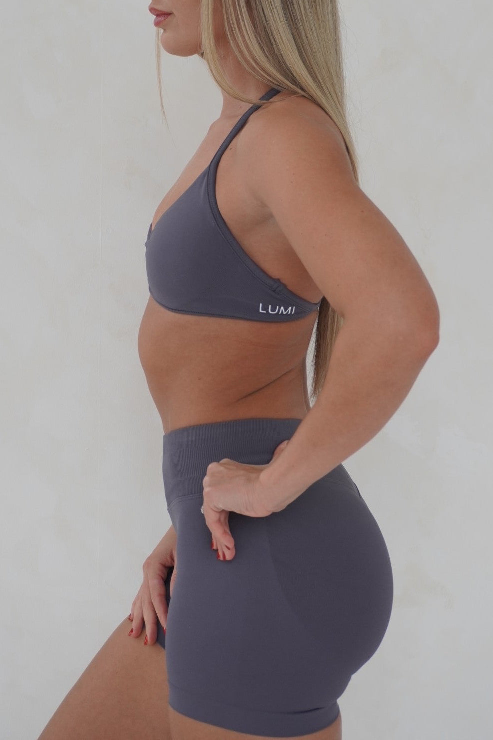 Slate Backless Bra
